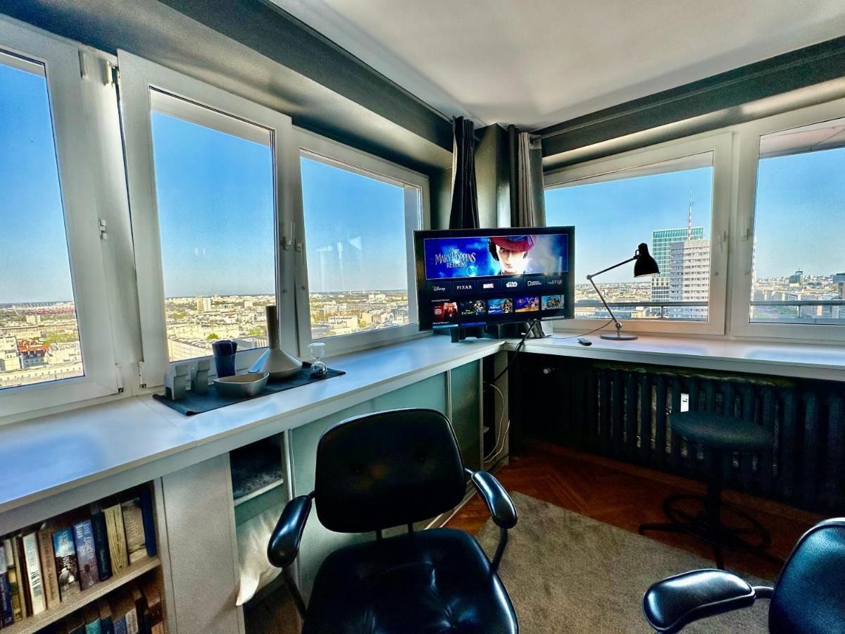 Super Apartament Grey Centrum 2X Metro Fast Wifi 300 Mbs Netflix Appletv Smarttv Spotify Panorama Miasta Varsovia Exterior foto