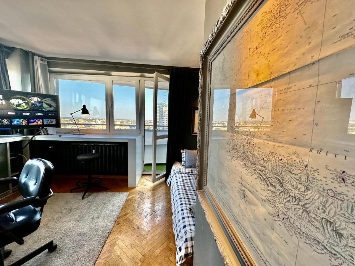 Super Apartament Grey Centrum 2X Metro Fast Wifi 300 Mbs Netflix Appletv Smarttv Spotify Panorama Miasta Varsovia Exterior foto